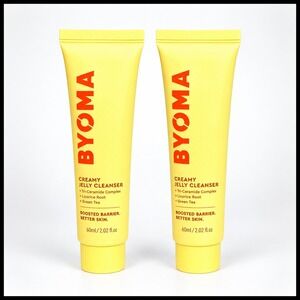 2 x Byoma Creamy Jelly Cleanser Ceramide Licorice Green Tea 2 FL.OZ. 60ml. Big